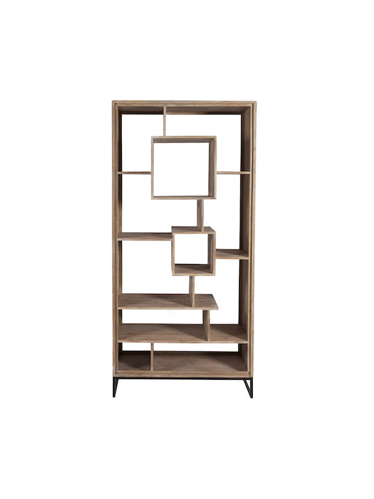 Bibliothek Attari Weiß Patina 100x41x210cm 720-1308-Weiß