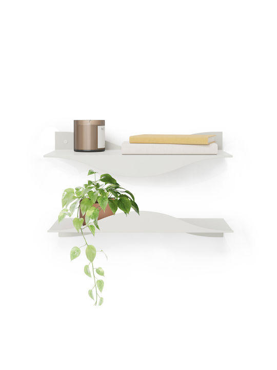 Beige Wall Shelves (2 Pieces) 43x18x10cm