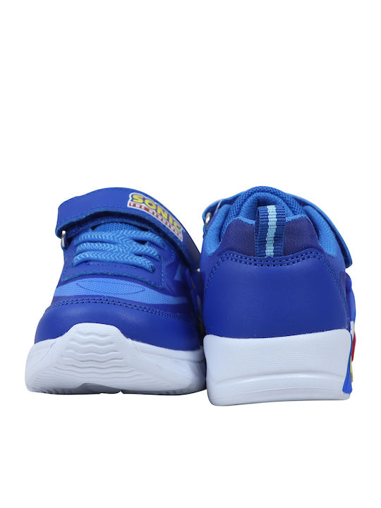 Marvel Kids Sneakers with Hoop & Loop Closure & Lights Blue