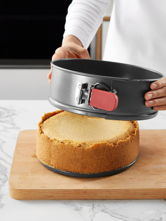 Lekue Backformen und Tabletts für Torte Rund Keramik mit Abnehmbarer Boden 20x20cm