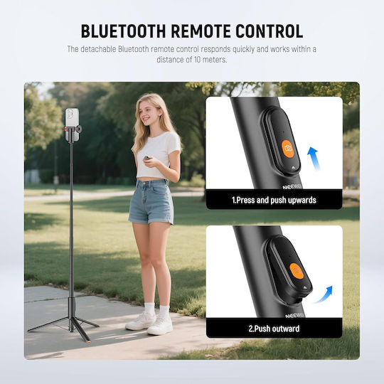 Neewer PA992 Selfie Stick Cell Phone Tripod Black