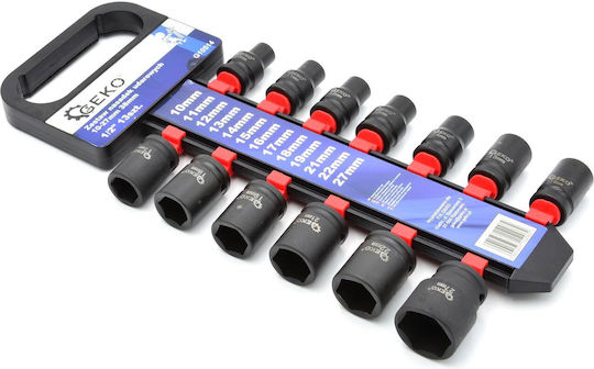 Geko Hexagon Sockets with 1/2" Frame Host Set 13 Pieces