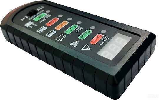 Tester Digital de Baterii cu Cleme de Crocodil