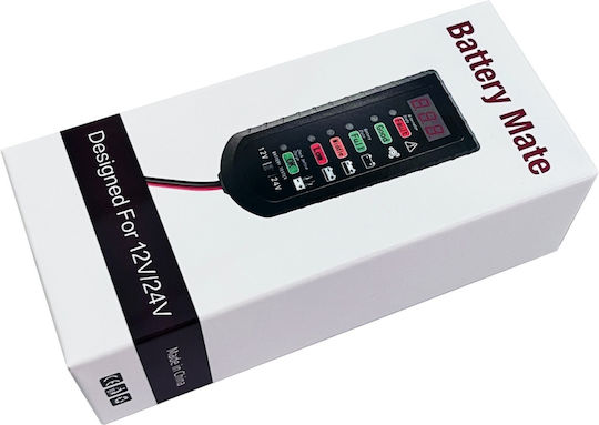 Tester Digital de Baterii cu Cleme de Crocodil