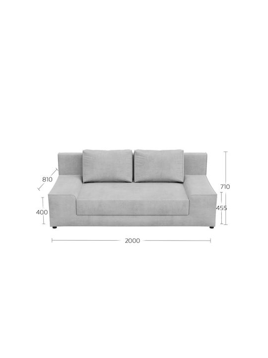 Favorite Three-Seater Sofa Bed Beige 200x81x71cm
