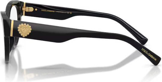 Dolce & Gabbana Brillengestelle Mit Rezept Schwarz DG3440 501