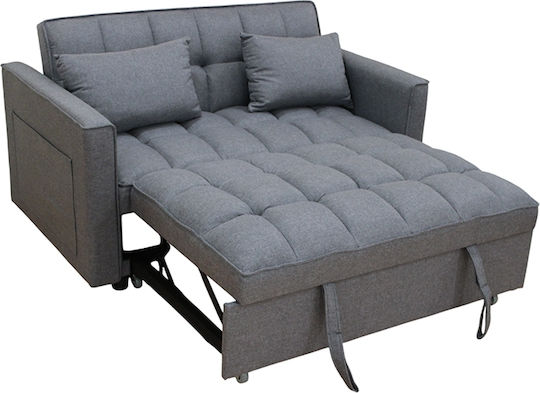 Wind Two-Seater Sofa Bed Grey 140x85x82cm