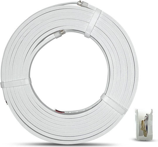 Geyer Водоустойчива LED Лента 24V Неутрално Бяла Светлина 1m Neon Flex
