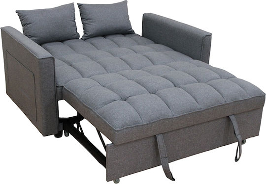 Wind Two-Seater Sofa Bed Grey 140x85x82cm