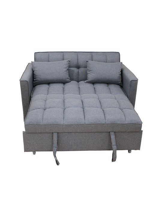 Wind Διθέσιος Καναπές Κρεβάτι Grey 140x85x82εκ.