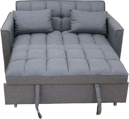 Wind Two-Seater Sofa Bed Grey 140x85x82cm