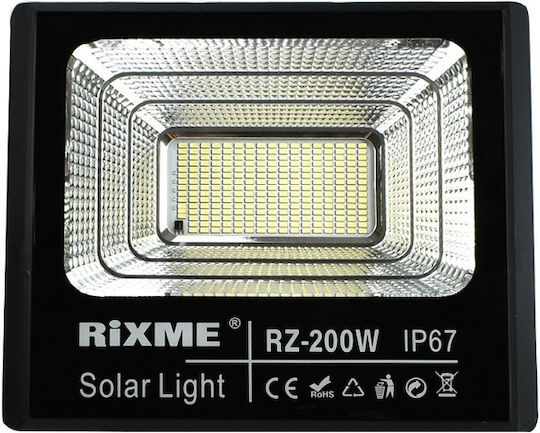 Rixme Wasserdicht Solar LED Flutlicht 200W mit Fernbedienung IP67