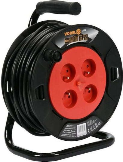 Vorel Extension Cable Cord 25m Black