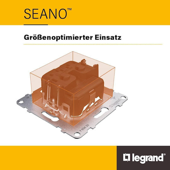 Μηχανισμός Πρίζας Tv-r-sat Τερματικό Μαύρο Seano 765369 Legrand 765369