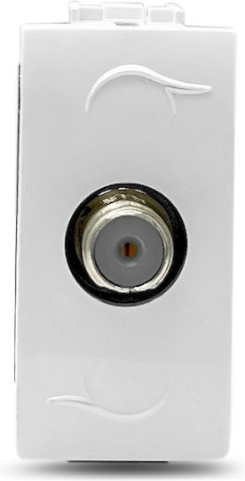 Geyer Satellitenbuchse in Weiß Farbe 7658.FS