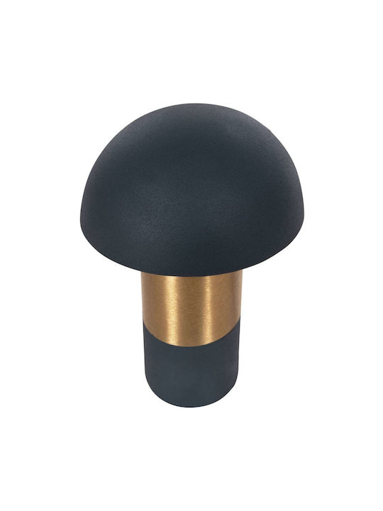 Freebox Metal Table Lamp for Socket E27 with Blue Shade and Gold Base