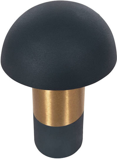 Freebox Metal Table Lamp for Socket E27 with Blue Shade and Gold Base