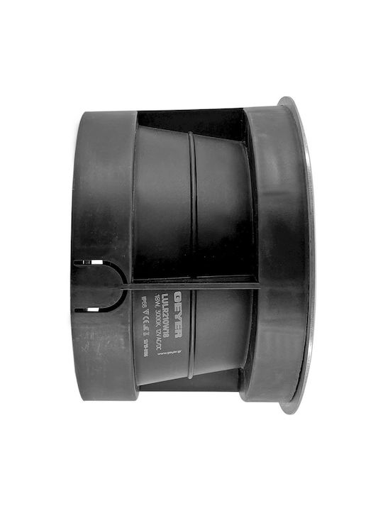 Geyer Σποτ Δαπέδου LED 18W με Θερμό Λευκό Φως IP68 Ασημί