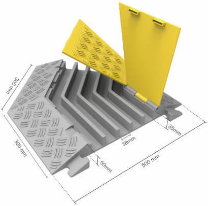 45 Degree Floor-Mounted Channel for 5 Conductors Kdh-cp-5e