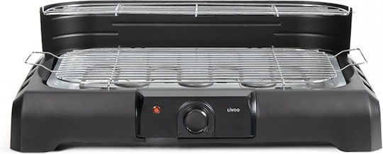 Livoo With Legs Electric Grill Grill 2200W with Adjustable Thermostat 39.5cmx24cmcm