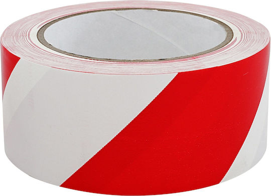 Allcolor Warning Red-White Ταινία Σήμανσης από Πλαστικό σε Κόκκινο Χρώμα 33μ.x5εκ.