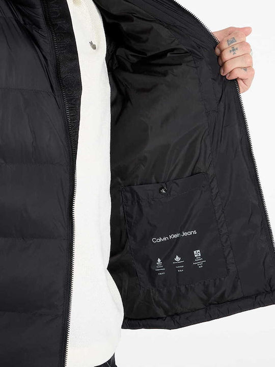 Winter Puffer Jacket Waterproof Black