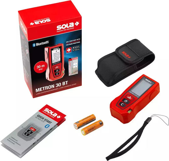 Sola Μέτρο Laser Metron 30 Bt Bluetooth με Δυνατότητα Μέτρησης 30m