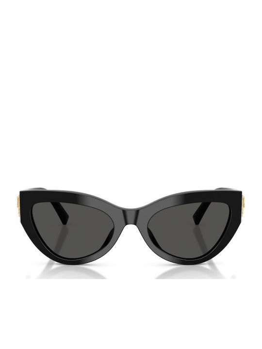 Dolce & Gabbana Unisex Sunglasses With Black Horn-Rimmed Frame And Grey Lens DG4536 501/87