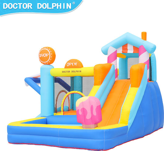 Fun Baby Inflatable with Trampoline and Slide for Age 4-6
