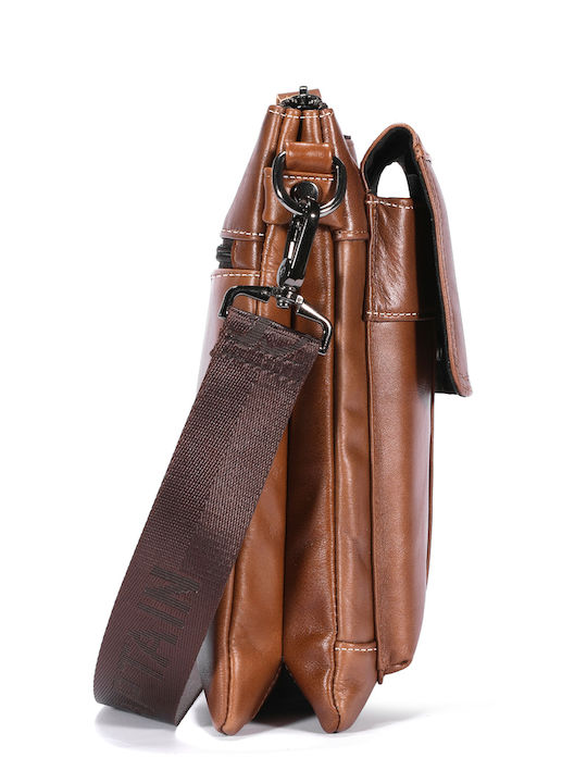 Leather Men's Bag Shoulder / Crossbody Brown