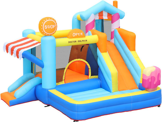 Fun Baby Inflatable with Trampoline and Slide for Age 4-6