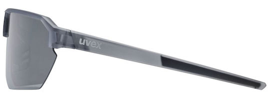 Uvex Endura Cycling Glasses with Gray Frame and Mirror Lenses