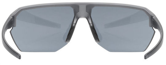Uvex Endura Cycling Glasses with Gray Frame and Mirror Lenses