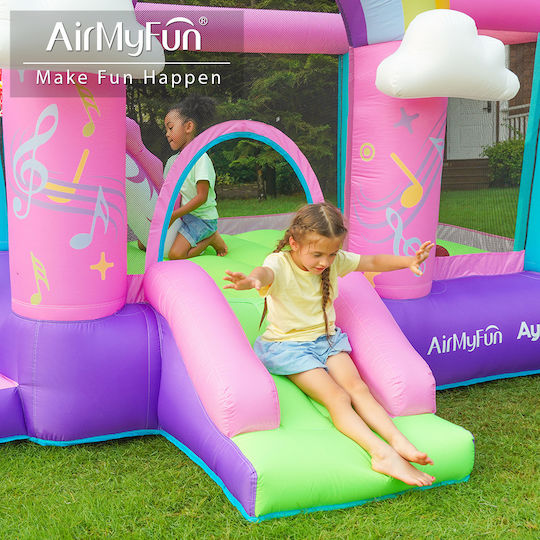 Fun Baby Inflatable Bouncer with Trampoline and Slide for 4-6 Years