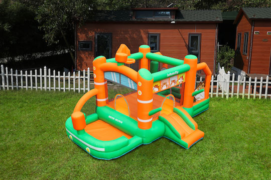 Fun Baby Inflatable Bouncer with Trampoline and Slide for 4-6 Years