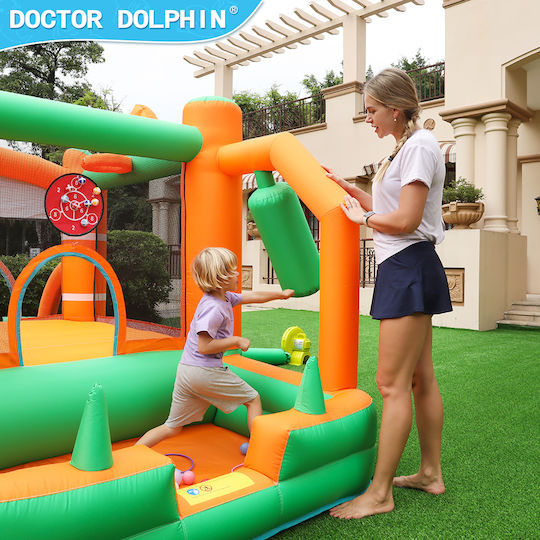 Fun Baby Inflatable Bouncer with Trampoline and Slide for 4-6 Years