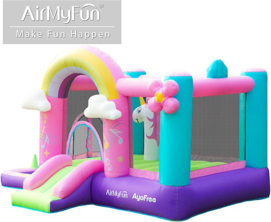 Fun Baby Inflatable Bouncer with Trampoline and Slide for 4-6 Years