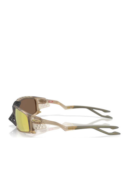 Oakley Plantaris Sq Унисекс Слънчеви Очила с Бежова Рамка и Бежови Стъкла