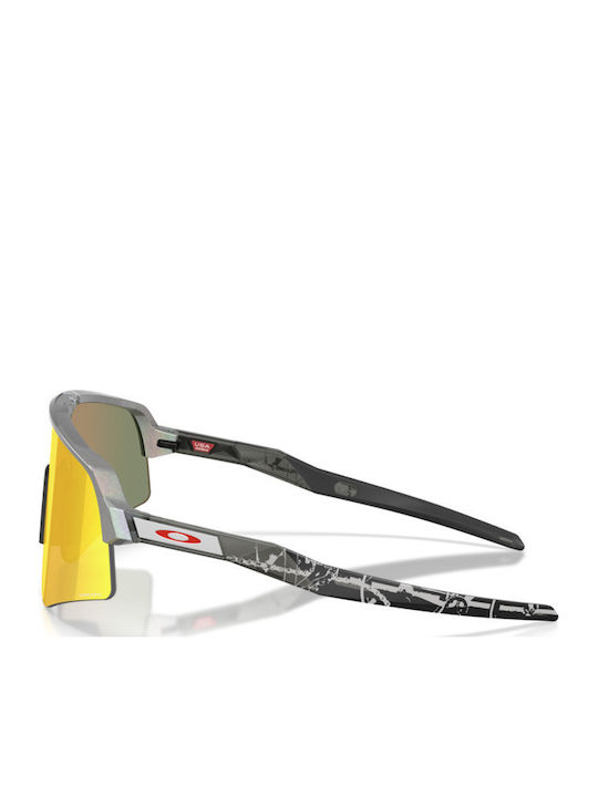 Oakley Lite Sweep Γυαλιά Ηλίου Ασημί με Κοκκάλινο Σκελετό
