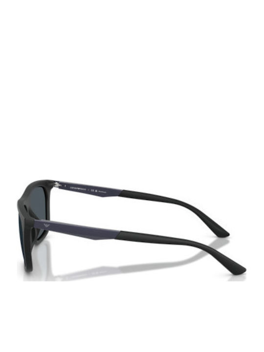 Emporio Armani Unisex Γυαλιά Ηλίου με Μαύρο Σκελετό και Γκρι Φακό EA4272U 637387