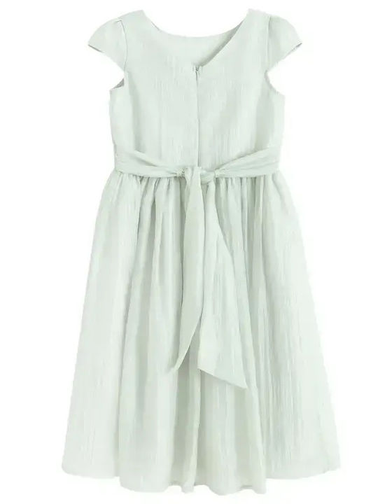 Mädchenkleid Kurzärmelig Grün