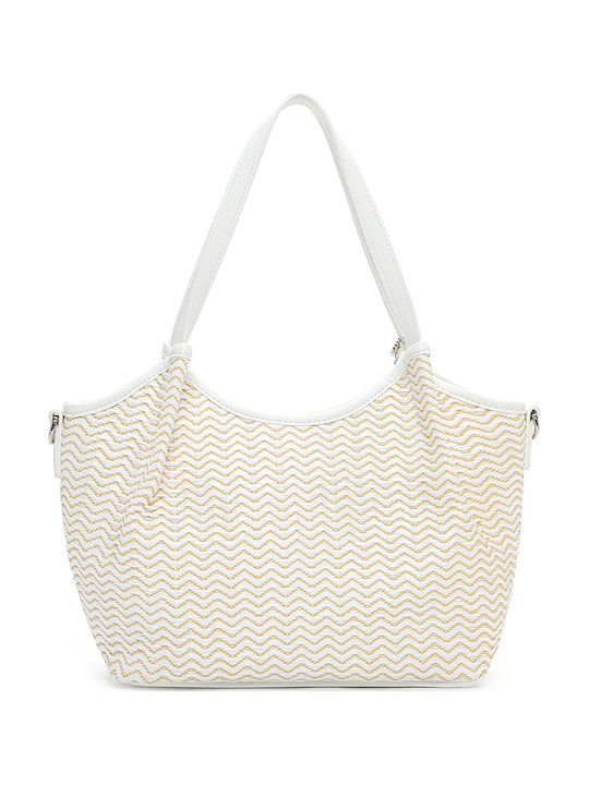 Straw Women's Shoulder Bag White
