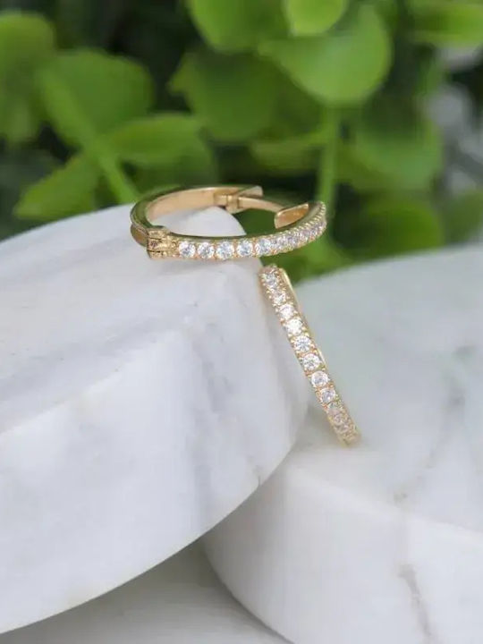 Ohrringe Ohrhänger aus 9K Gold mit Steinen