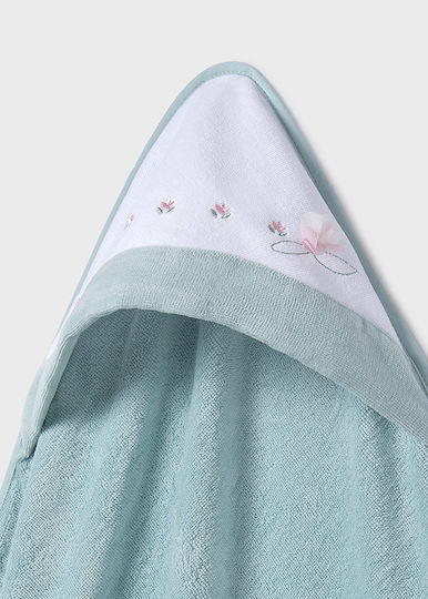 Mayoral Baby-Badetuch mit Kapuze Aqua