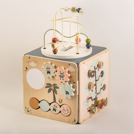 Wooden Activity Cube Baby Activity Toys