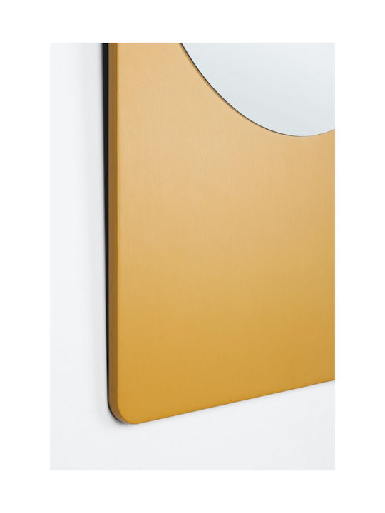 Bizzotto Thalen Oglindă de Perete cu Ramă Galbenă 90x60cm