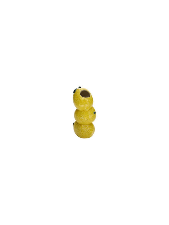 Vază Ceramică Pepene Galben Căpșună 10,5x8,5x19,8cm