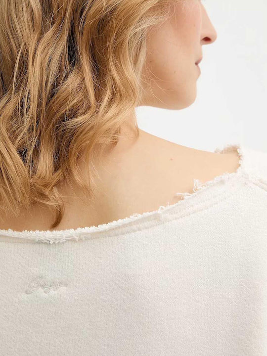 Bluza Damă Din Bumbac Crem