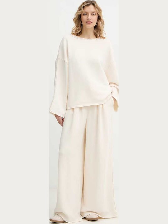 Bluza Damă Din Bumbac Crem