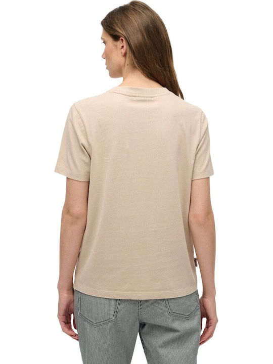 Superdry Essential Women's T-shirt Beige